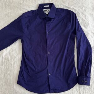 Express Men’s 1MX Medium Extra Slim Fit Stretch Shirt | Deep Purple